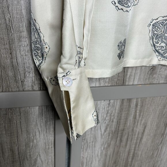 Vintage Christian Dior Silk Blouse Size 4 - Picture 2 of 9